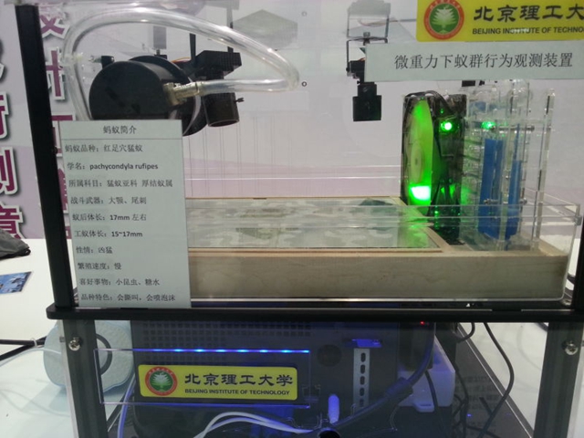 刘云山等在全国科普日上参观北理工金融机器人